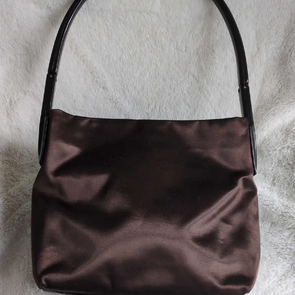 Paolo Masi Satin Handbag With Lucite Handle